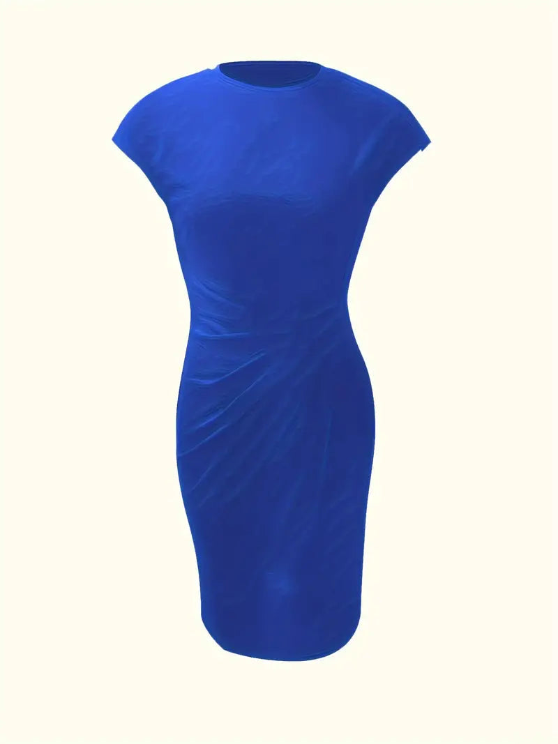 Lily | Short Sleeve Tailored Bodycon Work Evening Dress