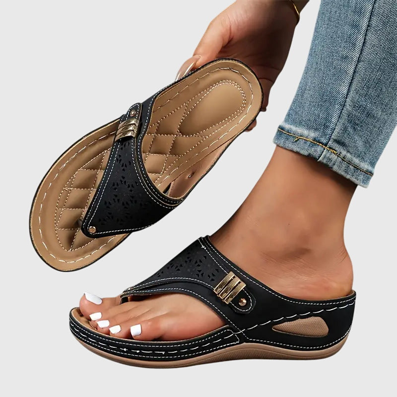 Lily | Orthopaedic Slip-On Wedge Sandals Casual Support