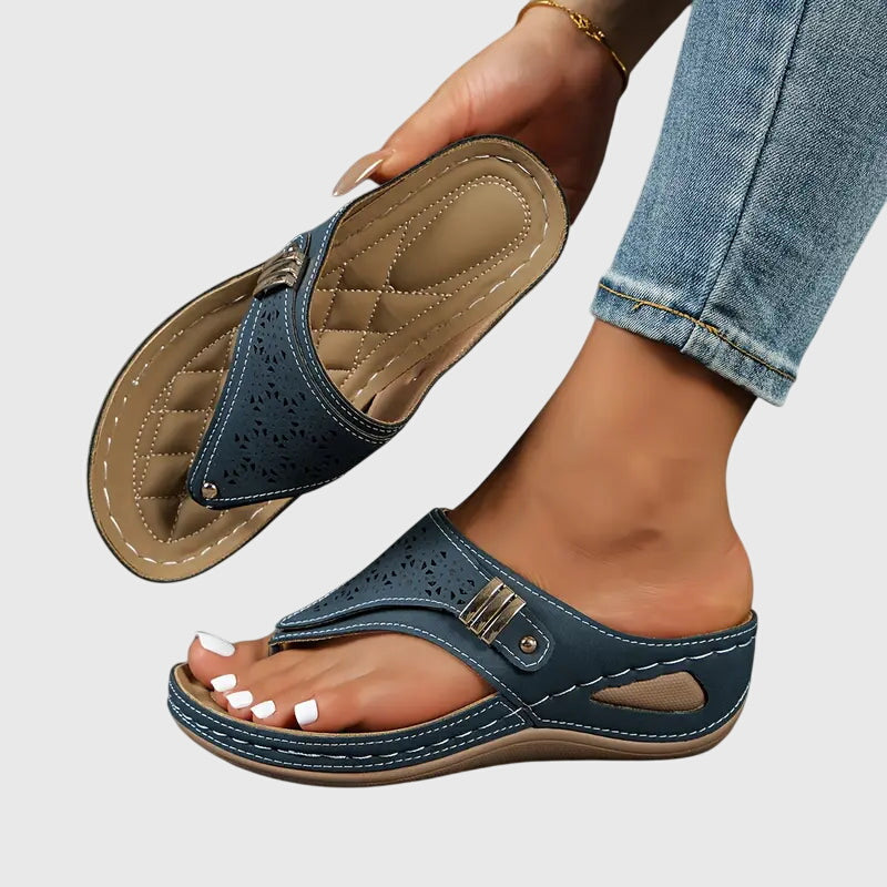 Lily | Orthopaedic Slip-On Wedge Sandals Casual Support