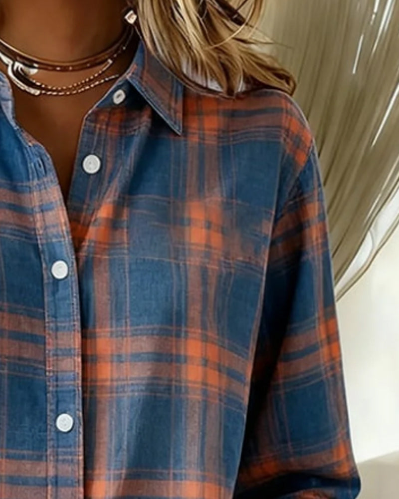 Lily | Checked Pattern Casual Regular Fit Shirt