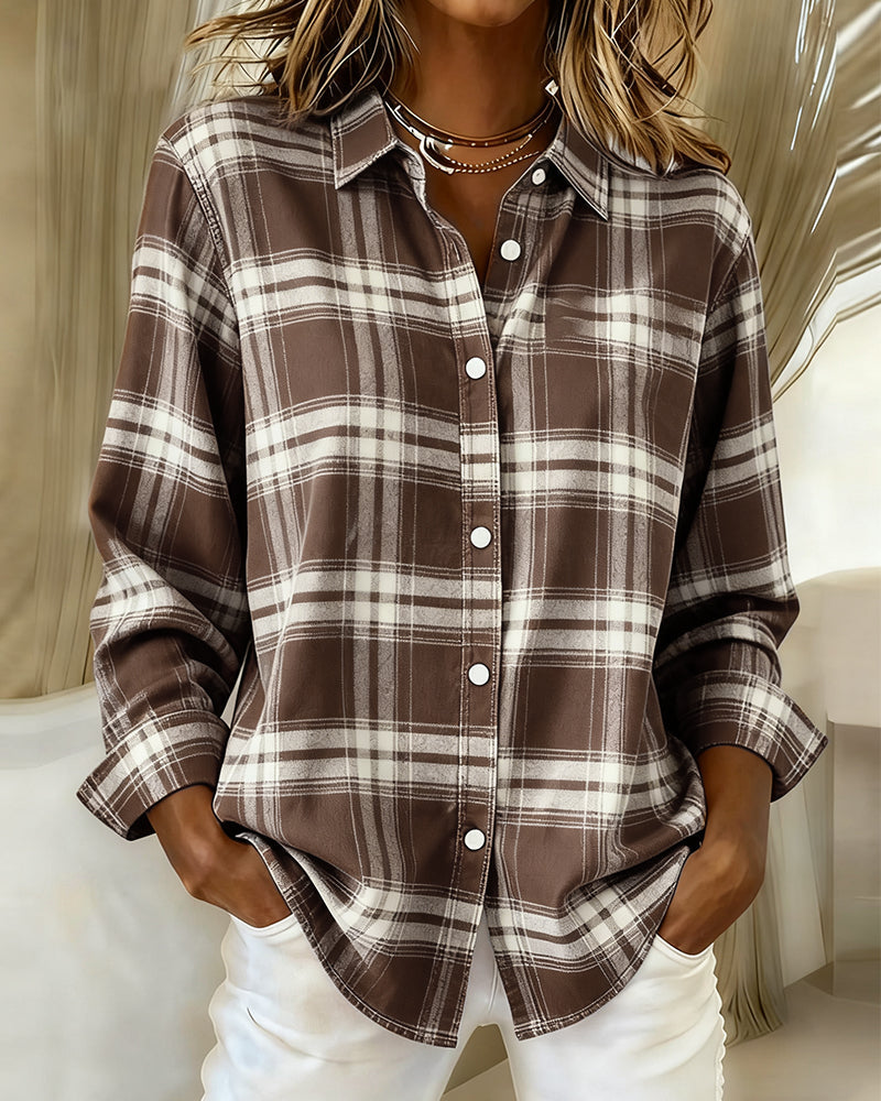 Lily | Checked Pattern Casual Regular Fit Shirt