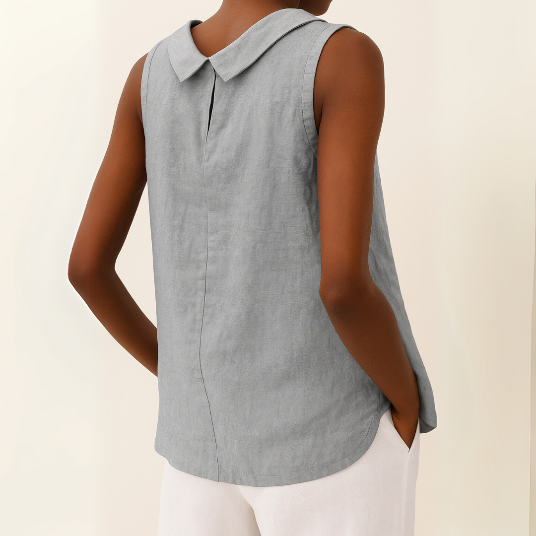 Women's Tank Top – Linen Sleeveless Casual | Amelia 2