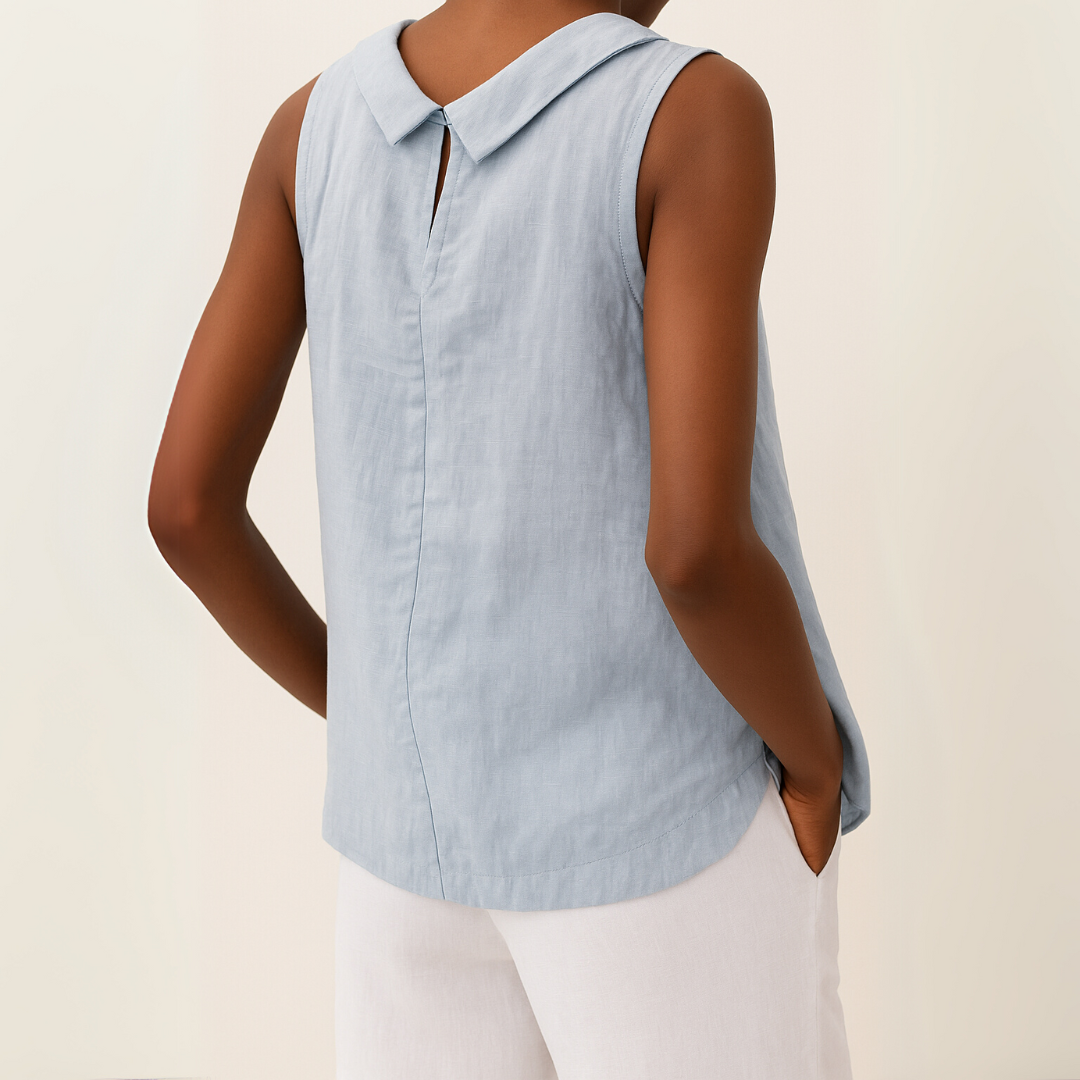 Women's Tank Top – Linen Sleeveless Casual | Amelia 4