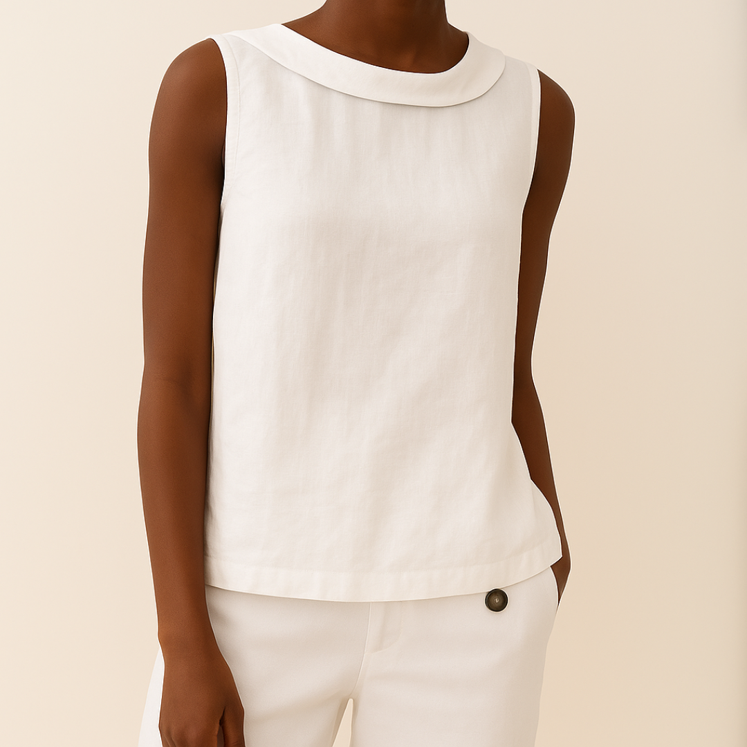 Women's Tank Top – Linen Sleeveless Casual | Amelia 6