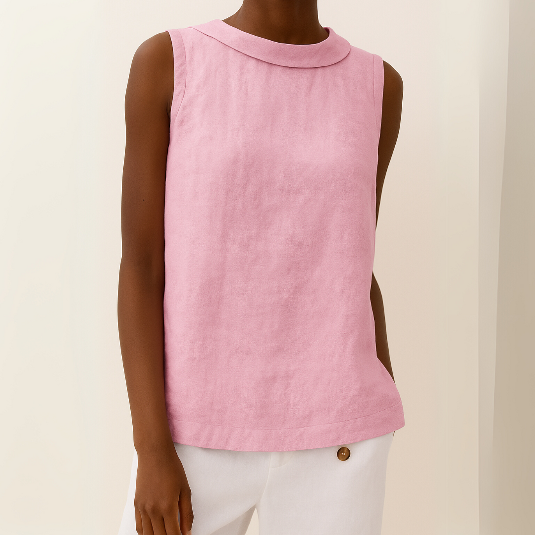 Women's Tank Top – Linen Sleeveless Casual | Amelia 7