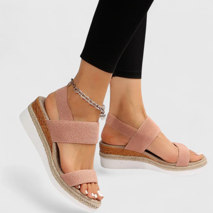 Women's Platform Sandals – Woven Elastic Casual Summer | Florence 7