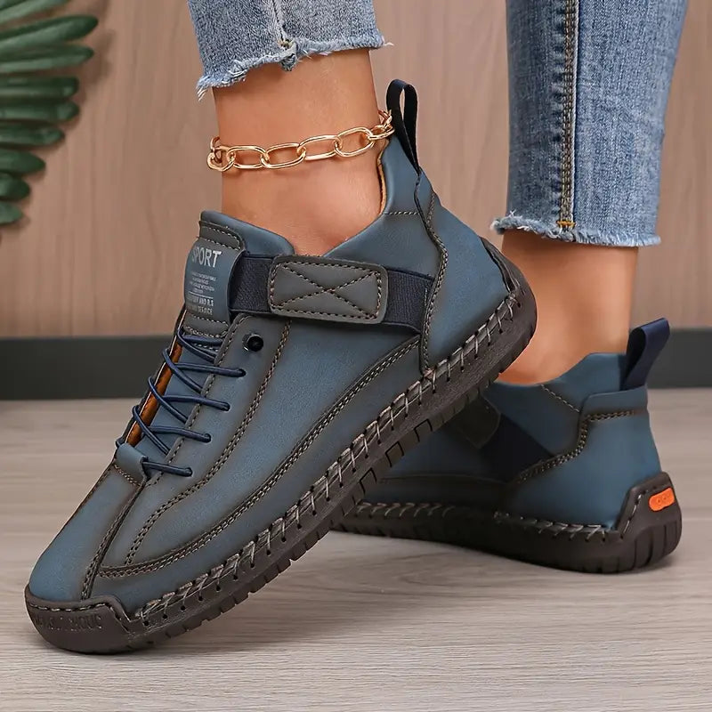 Emma | Orthopaedic Casual Wide Fit Leather Trainers