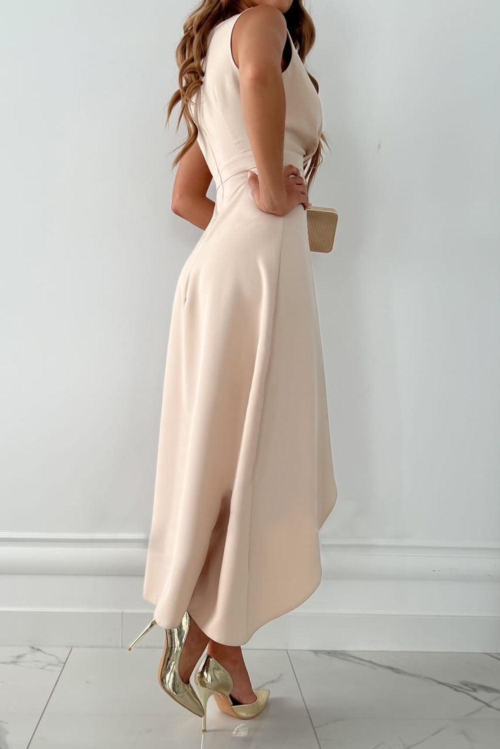 Lily | V-Neck Wrap Dress Elegant Fit Soft Fabric Tailored