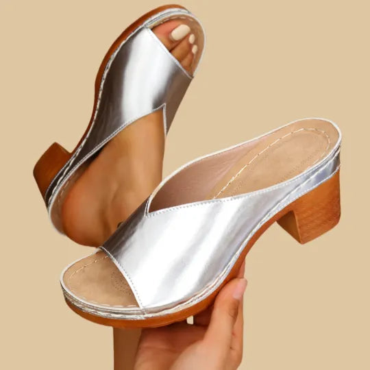 Emma | Orthopaedic Chunky Heel Casual Synthetic Fit Sandals