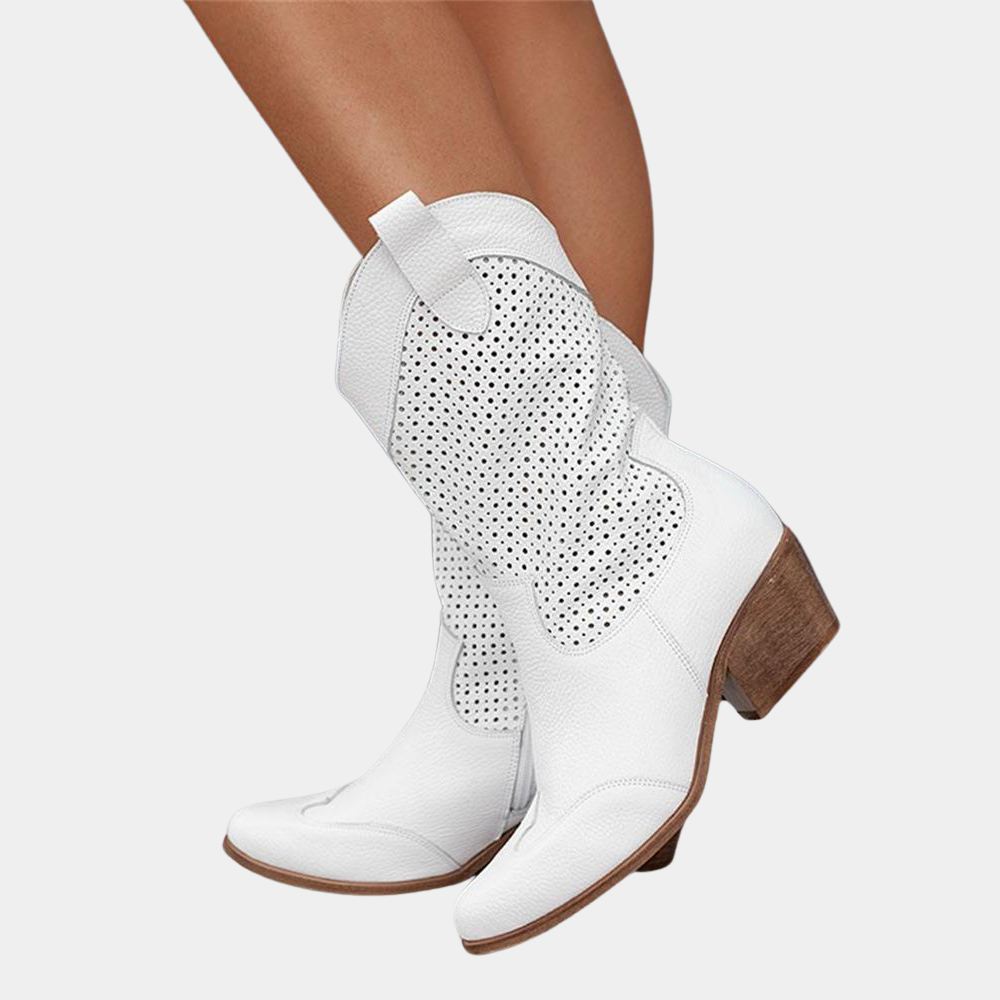 Women's Cowgirl Boots – Pebbled Leather Contemporary Style | Amelia 1