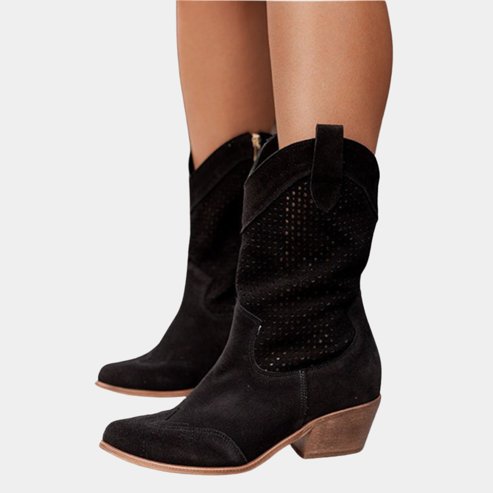 Women's Cowgirl Boots – Pebbled Leather Contemporary Style | Amelia 3
