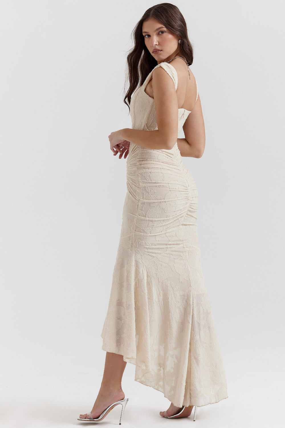 Women's Maxi Dress – Floral Devoré Mermaid Formal Evening | Amelia 7