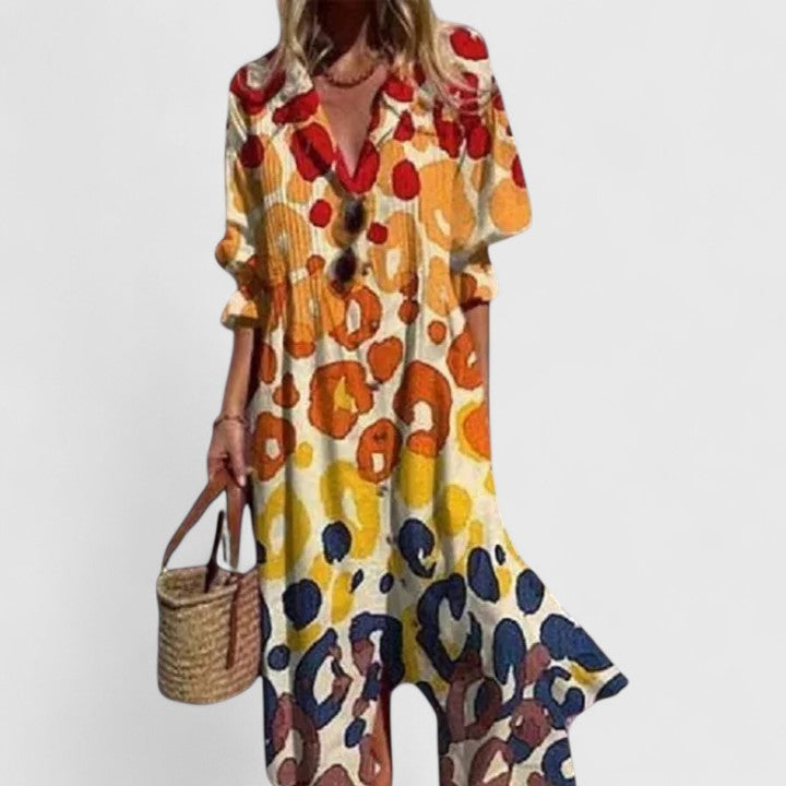 Women's Maxi Dress – Linen Blend Relaxed Fit Casual | Amelia 4