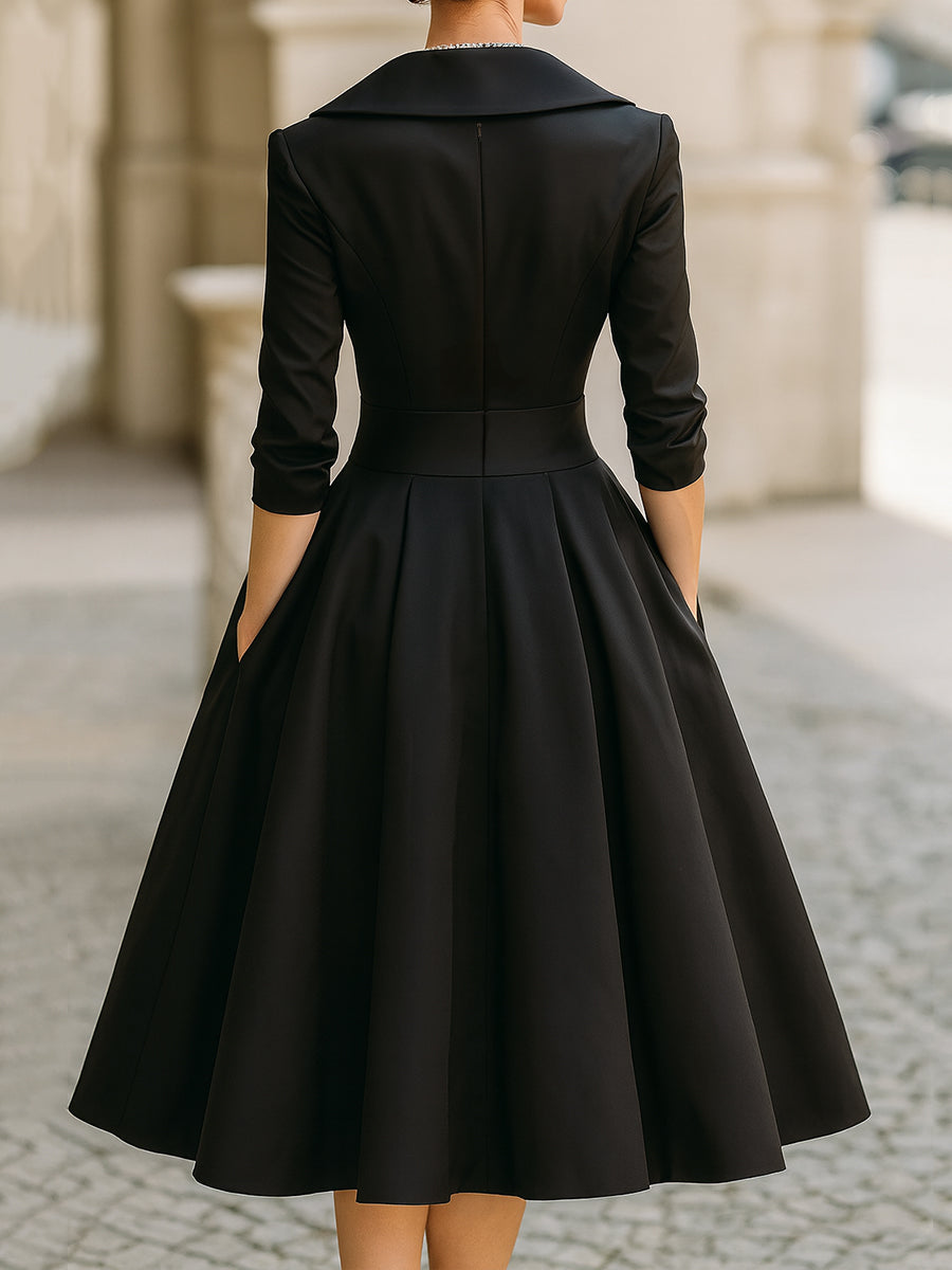 Women's Midi Dress – Satin Structured Fit Evening | Willow 6