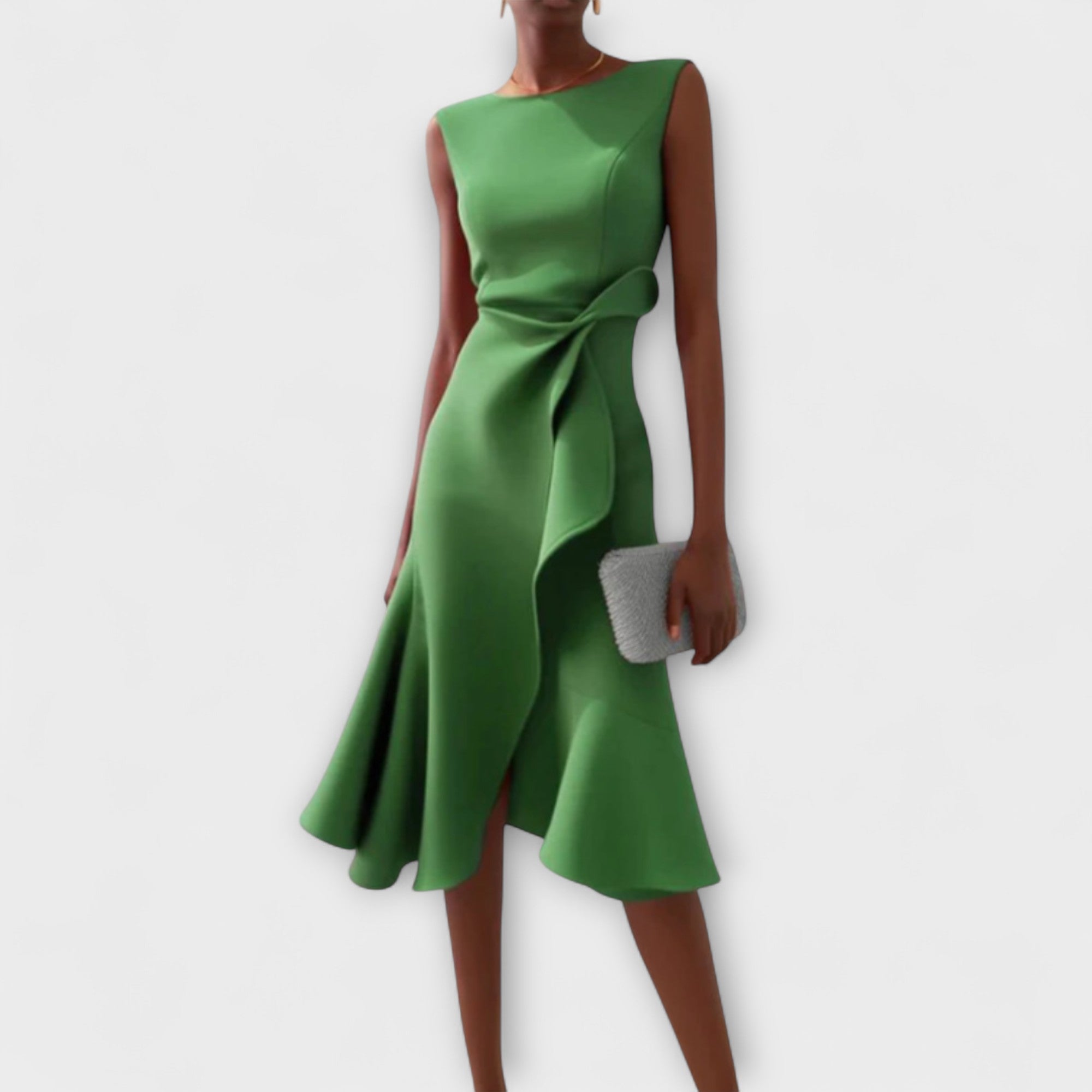 Women's Midi Dress – Scuba Crepe Structured Fit Formal | Florence 6