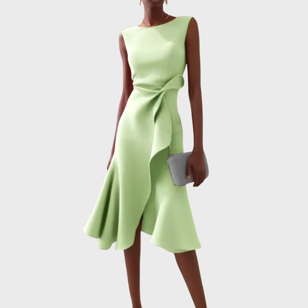 Women's Midi Dress – Scuba Crepe Structured Fit Formal | Florence 8