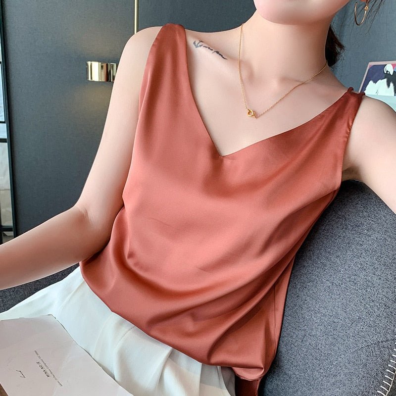 Women's Camisole – Silk Satin Slim Fit Evening | Amelia 3