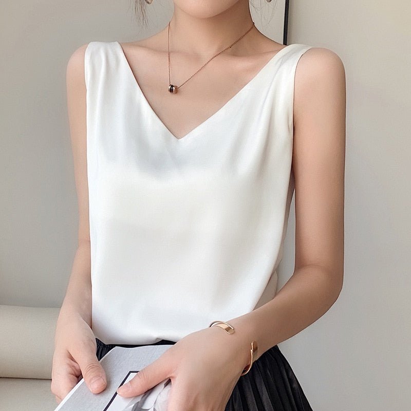 Women's Camisole – Silk Satin Slim Fit Evening | Amelia 4