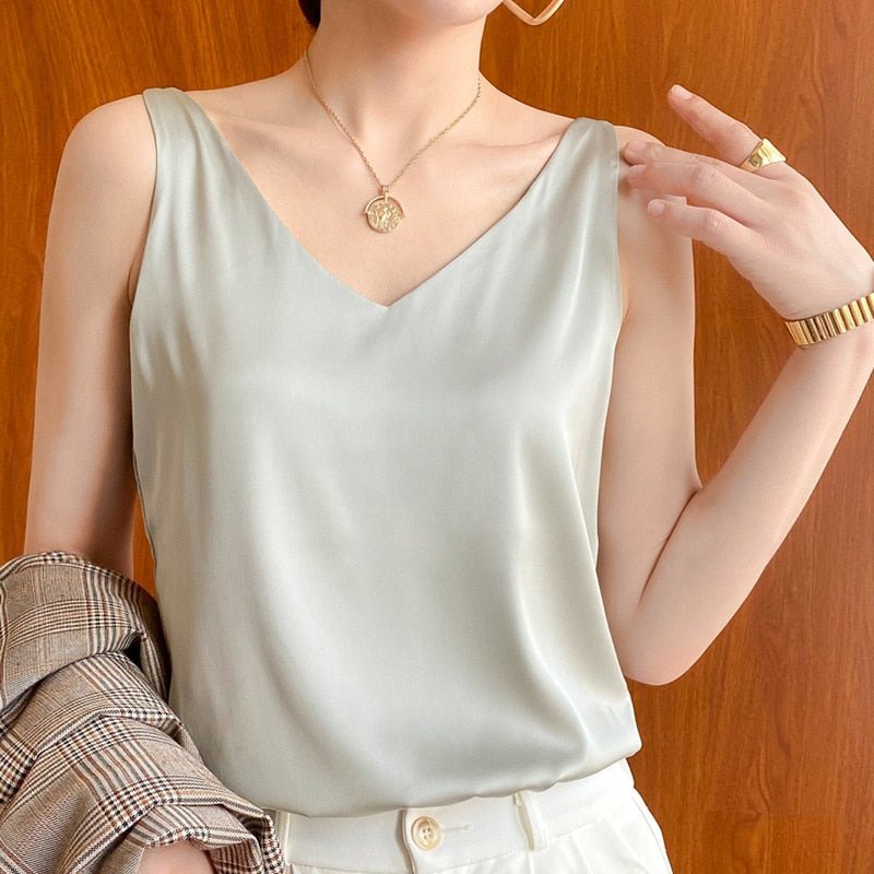 Women's Camisole – Silk Satin Slim Fit Evening | Amelia 5