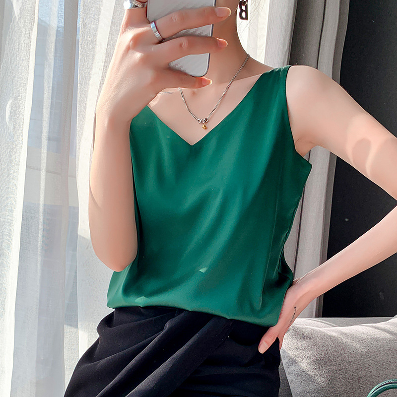 Women's Camisole – Silk Satin Slim Fit Evening | Amelia 6