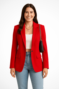 Harper | Tailored Structured Fit Workwear Crepe Blazer Jacket