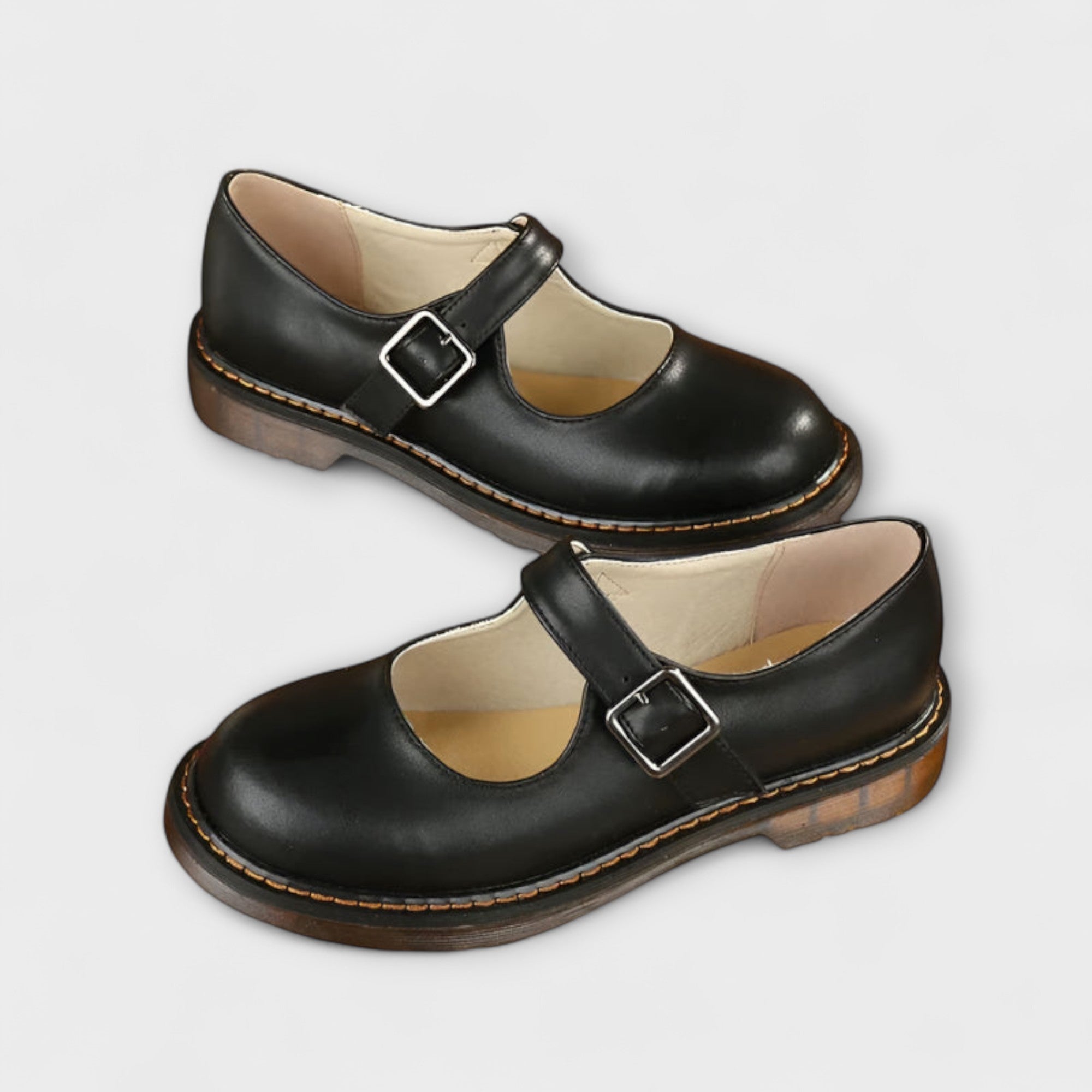 Women's T-Bar Mary Janes – Calf Leather Classic Fit Everyday | Clara 3