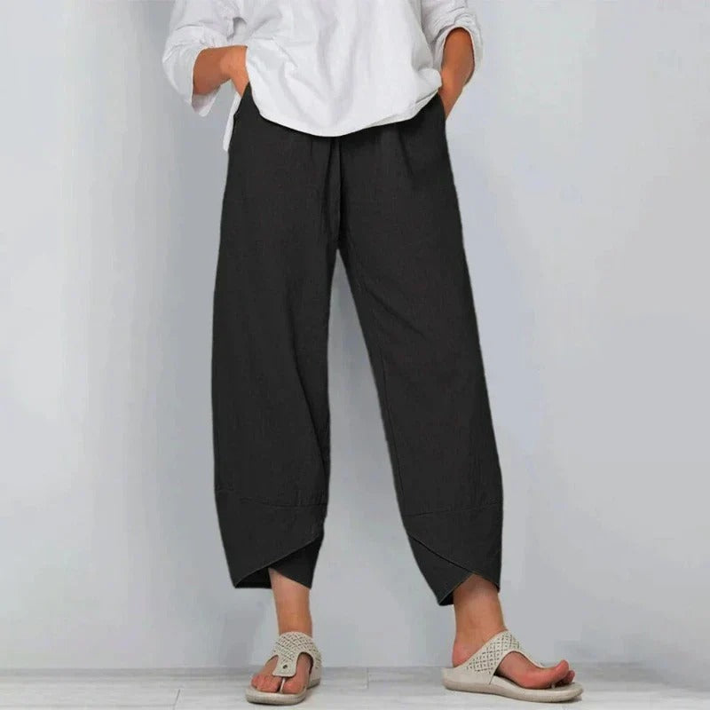 Women's Wide Leg Trousers – Linen Relaxed Fit Casual | Amelia 6