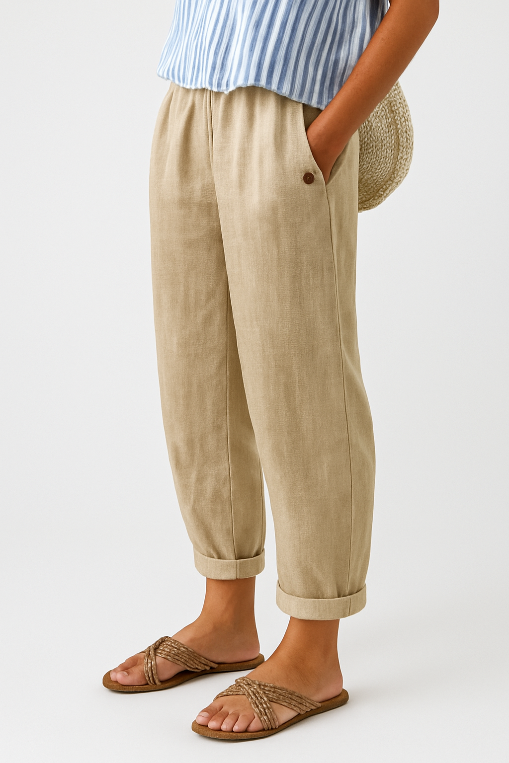 Sophie | Lightweight Casual Semi-Formal Straight-Leg Pants