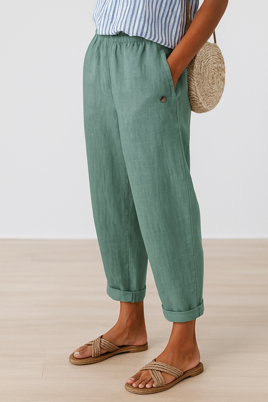 Sophie | Lightweight Casual Semi-Formal Straight-Leg Pants