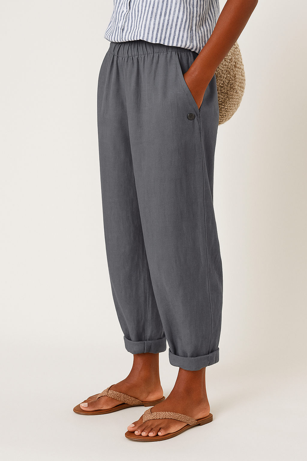 Sophie | Lightweight Casual Semi-Formal Straight-Leg Pants