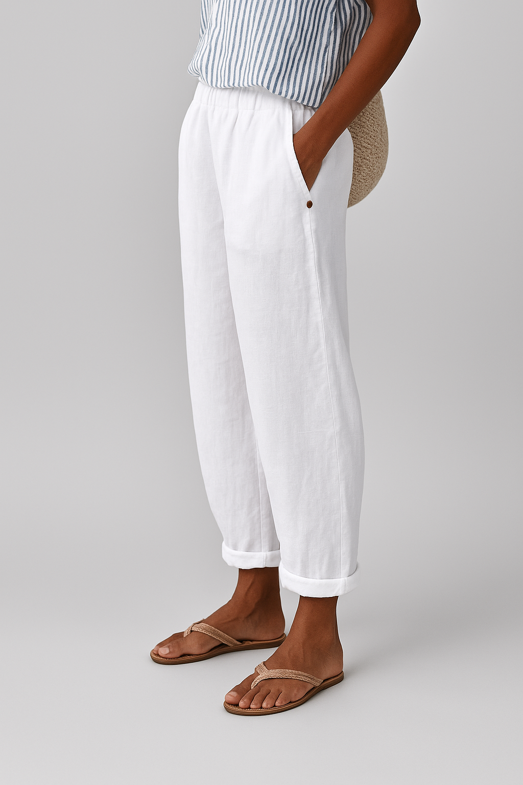 Sophie | Lightweight Casual Semi-Formal Straight-Leg Pants