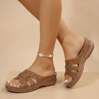 Emma | Arch Support Casual Slides Woven Strap Sandals