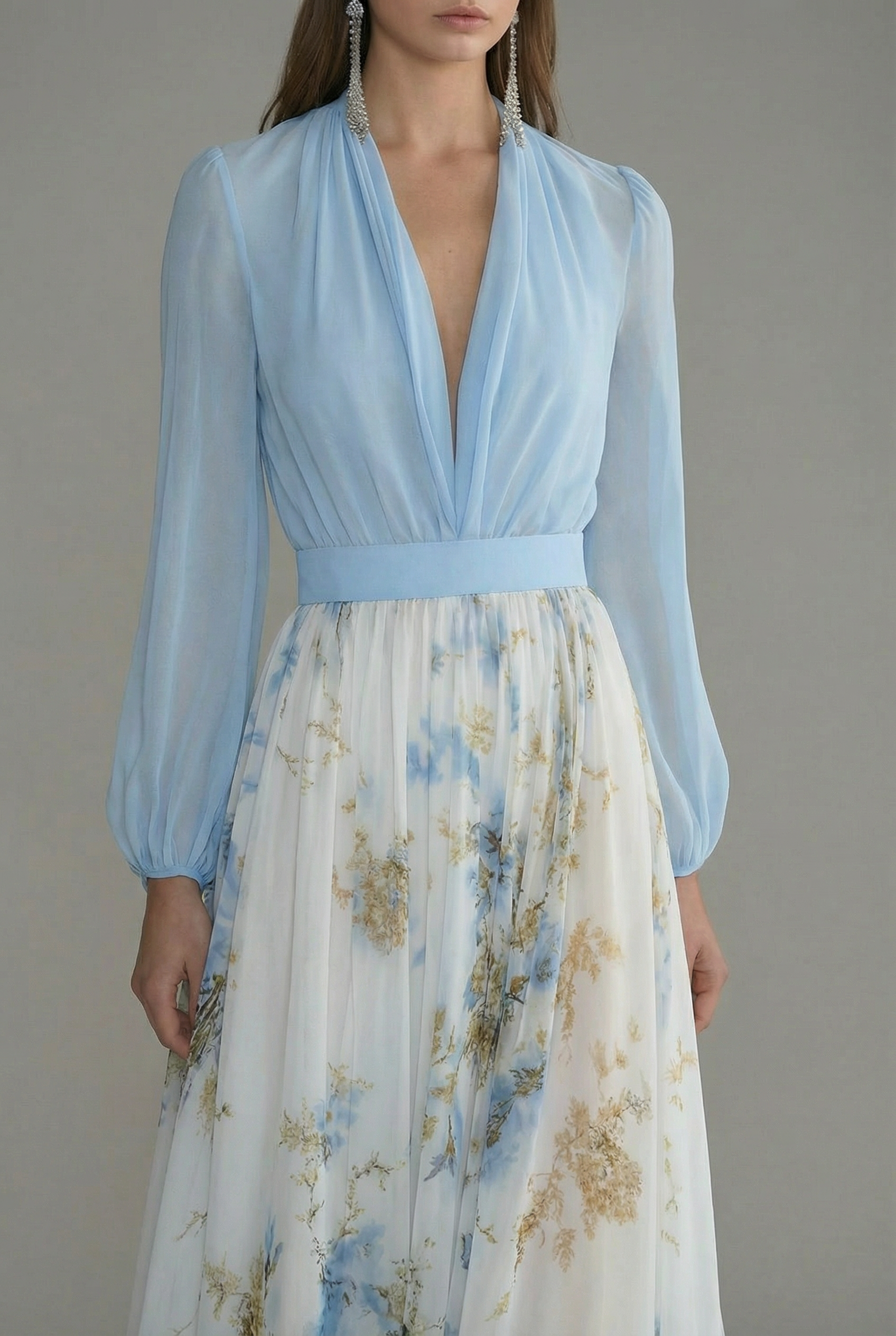Women's Maxi Dress – Silk Chiffon Elegant Formal | Amelia 5