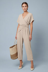 Harper | Relaxed Fit Evening Wear Crepe Two Piece Set with Pockets
