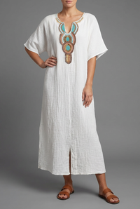 Maren | Crinkled Gauze Maxi Dress Summer Relaxed Fit