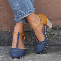 Lily | Orthopaedic Cushioned Sole Everyday Wide Heel Shoes