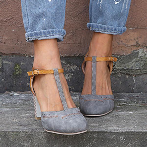 Lily | Orthopaedic Cushioned Sole Everyday Wide Heel Shoes