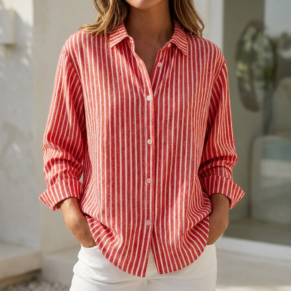 Isla | Striped Summer Casual Relaxed Fit Shirt