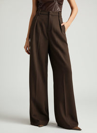 Emma | High Waist Tailored Smart Wide Leg Trousers