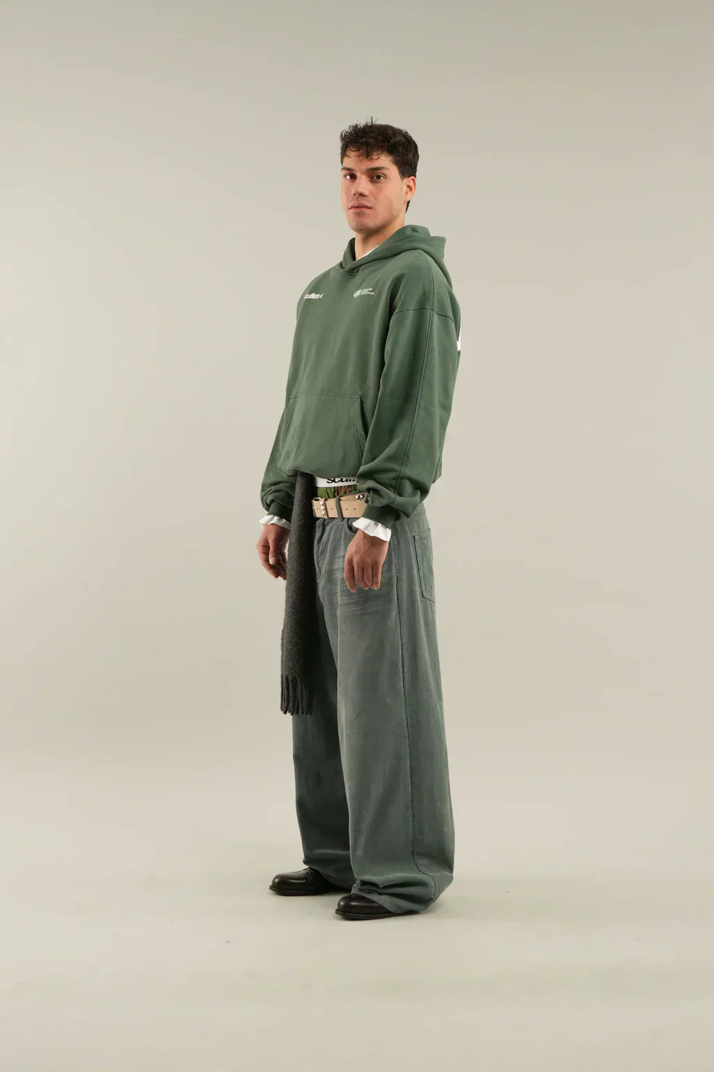 Women's Oversized Casual Hoodie in Dark Green