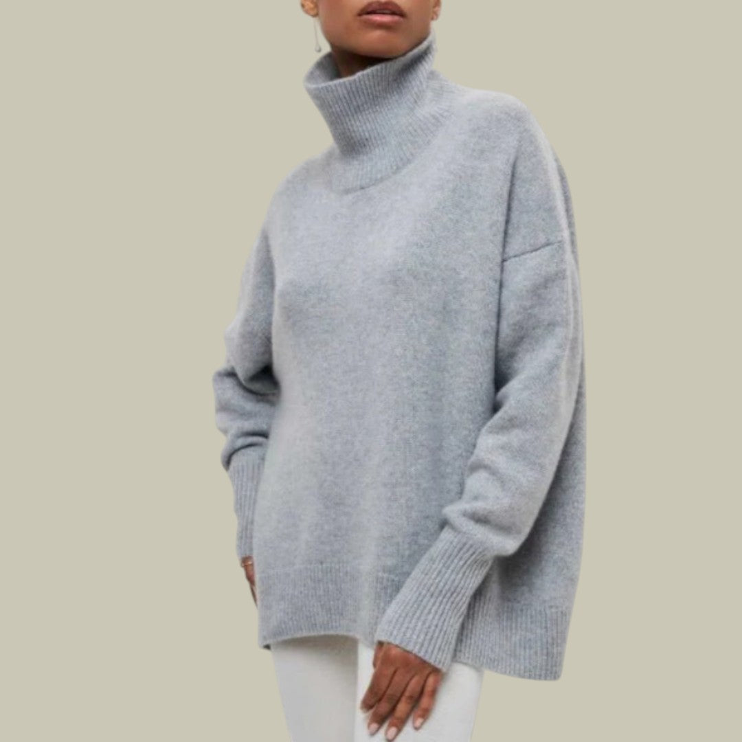 Women's Oversized Casual Jumper in Grey