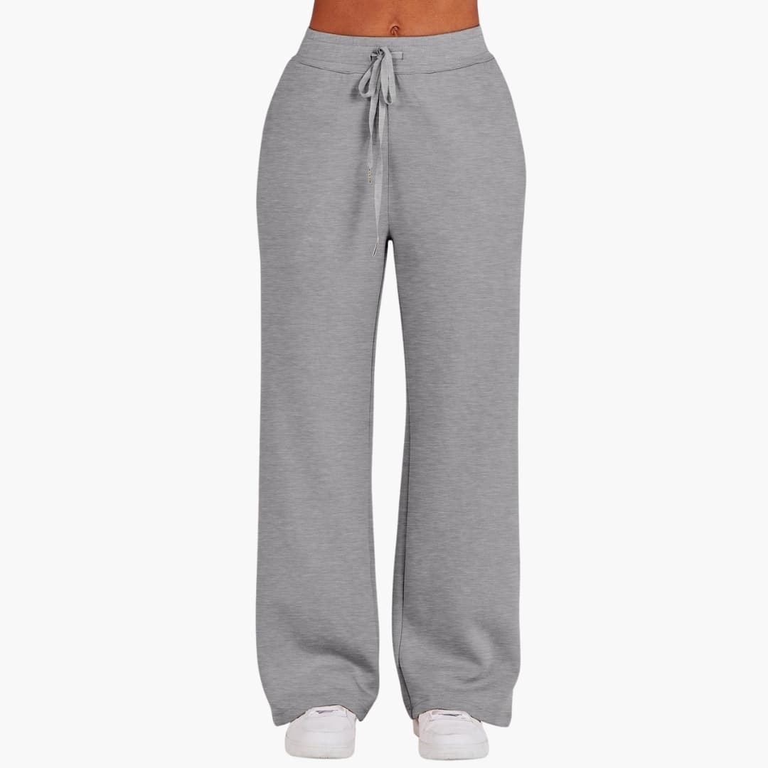 Women's Half-Zip Casual Lounge Set in Grey