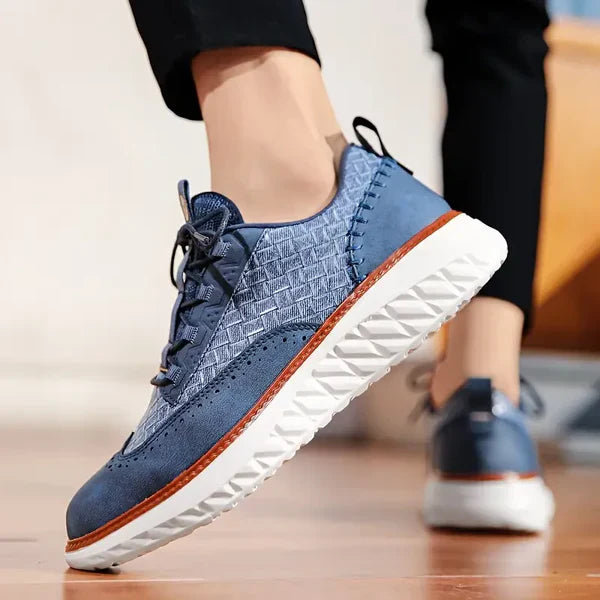 Women's Brogue Casual Trainers in Blue