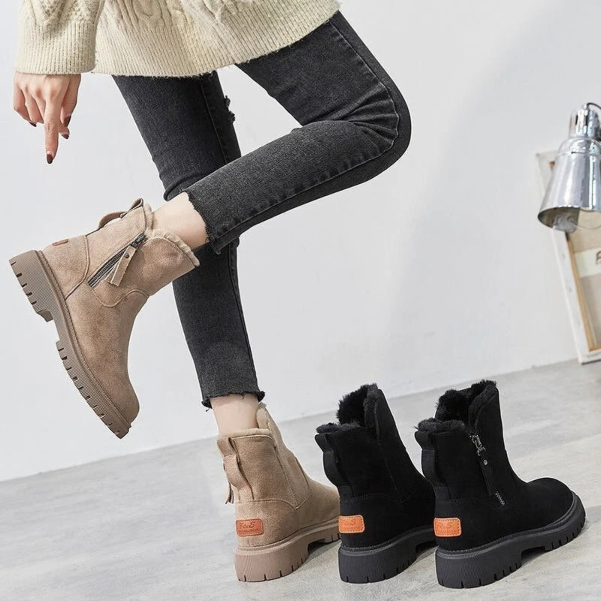 Women's Side-Zip Casual Ankle Boots
