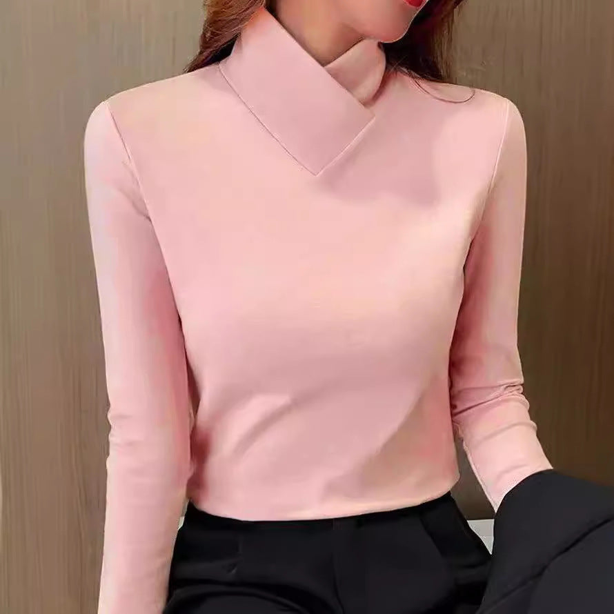 Women's Crossover Casual T-Shirt in Pink