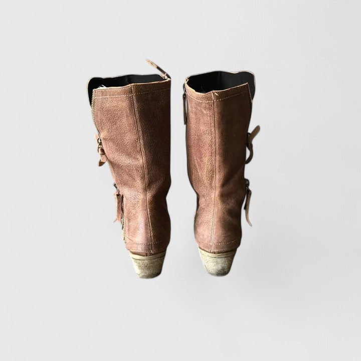 Women's Side Zip Mid-Calf Casual Boots