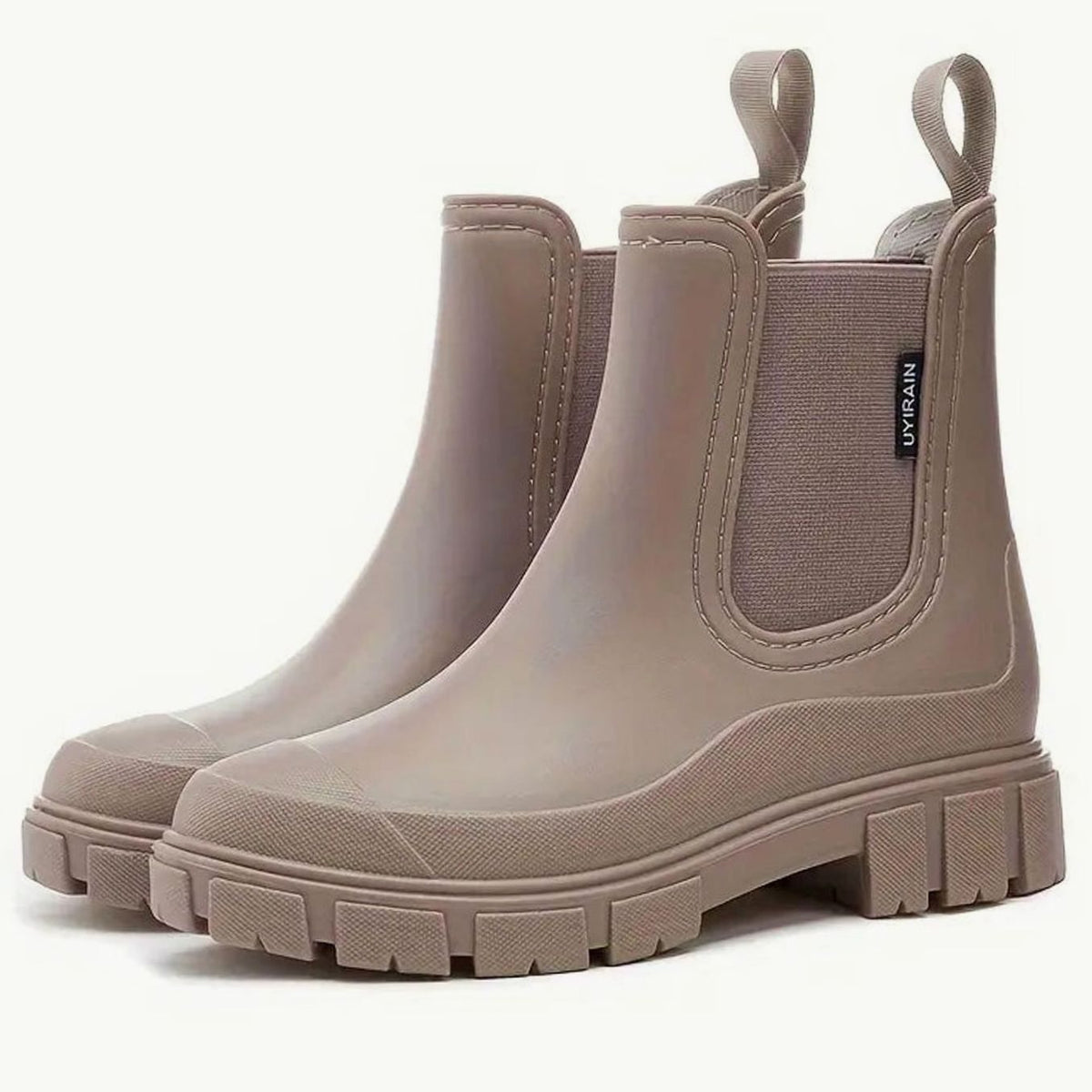 Women's Chelsea Casual Ankle Boots in Taupe