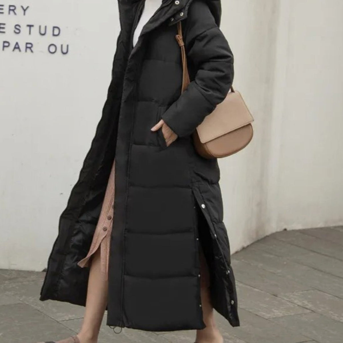 Women's Longline Casual Jacket in Black
