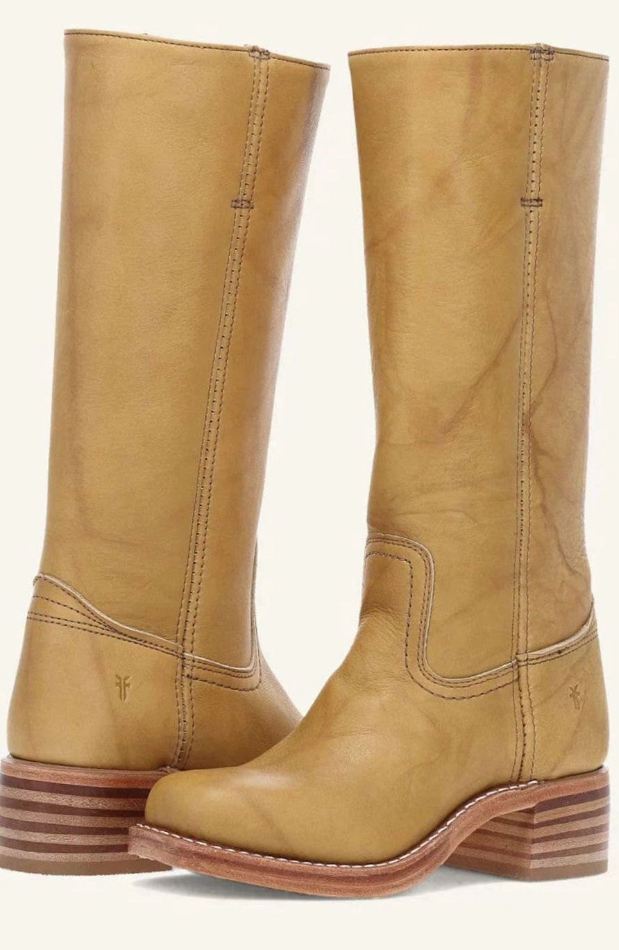 Women's Orthopaedic Pull-On Casual Knee High Boots in Khaki