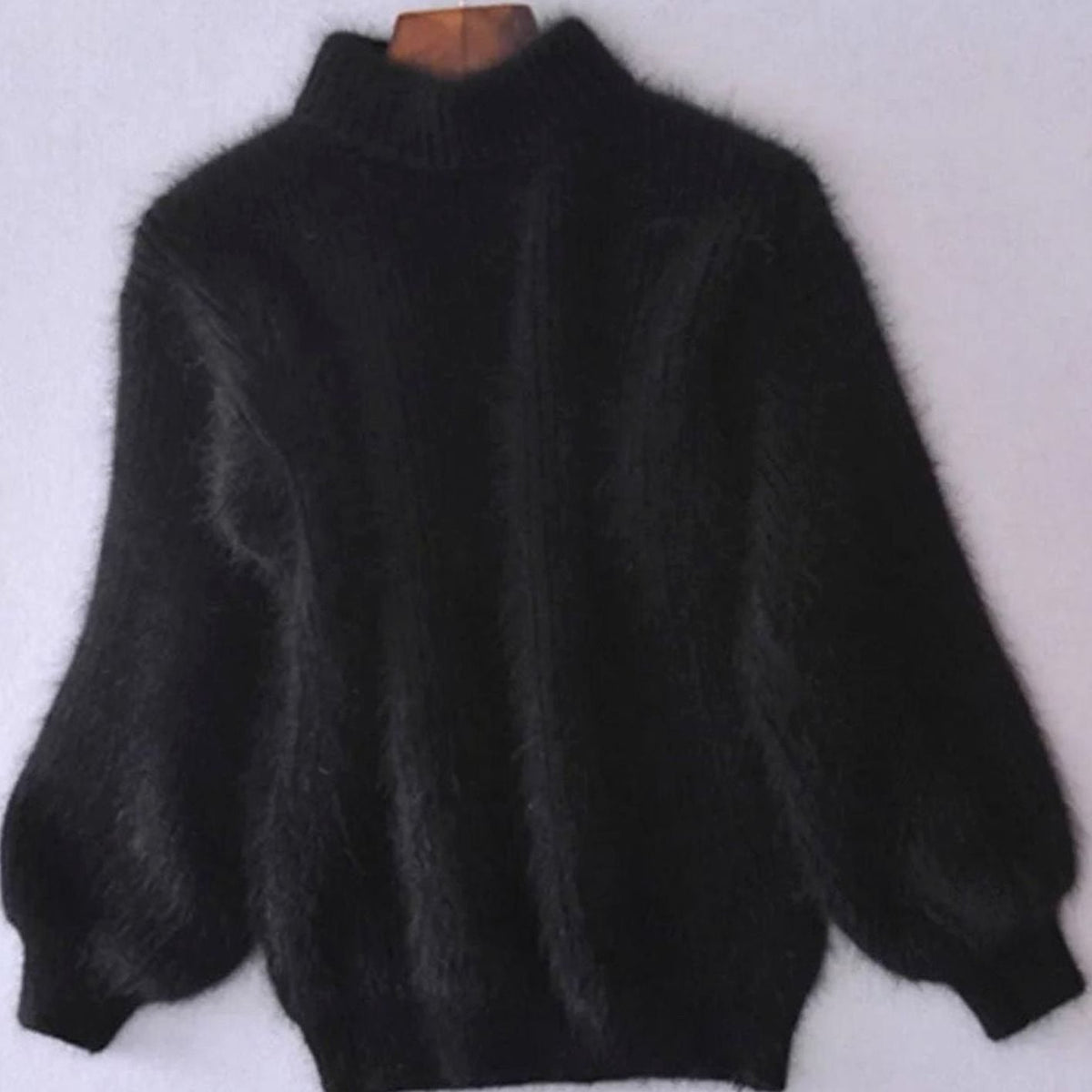 Women's Turtleneck Casual Jumper in Black